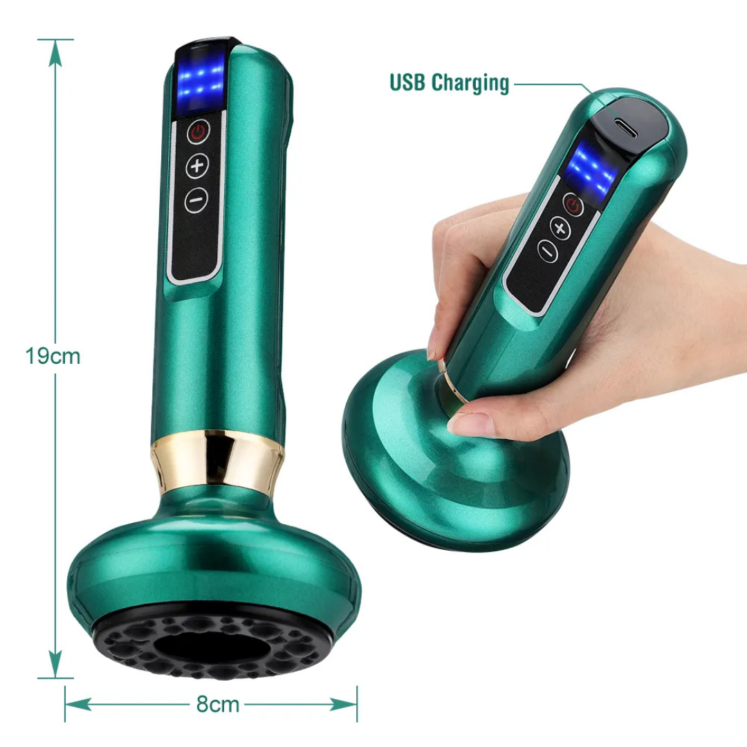 Electric Vacuum Suction Cupping Massager dimension image