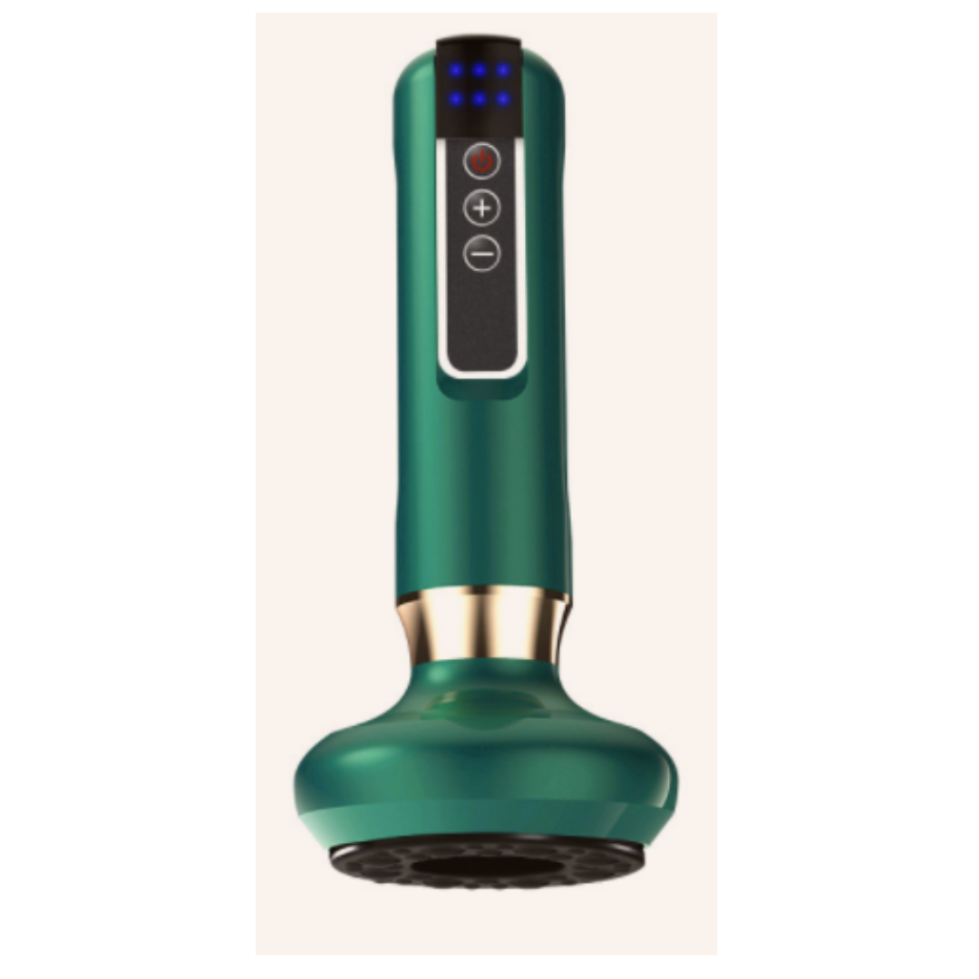 Electric Vacuum Suction Cupping Massager Green image